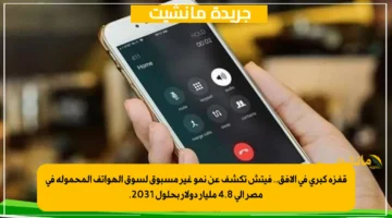 قفزة كبرى في الأفق.. فيتش تكشف عن نمو غير مسبوق لسوق الهواتف المحمولة في مصر إلى 4.8 مليار دولار بحلول 2031. 1